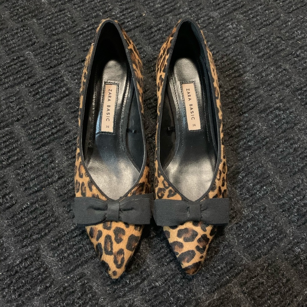 Zara Leopard with Bow - NWOT